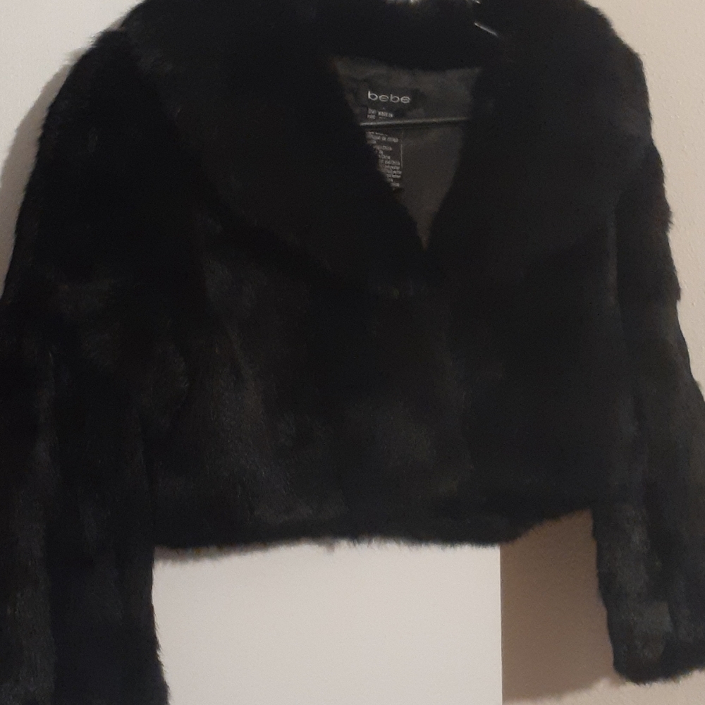 Faux fur shrug